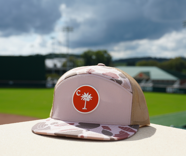 Palmetto 7-Panel Duck Camo Trucker