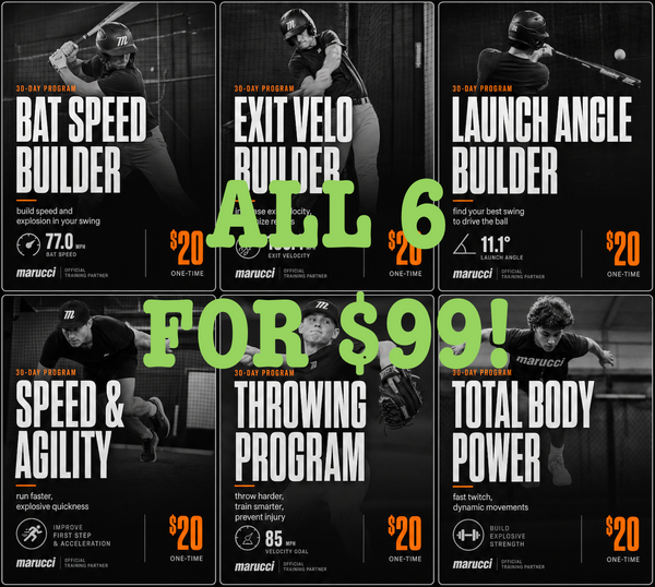 All 6 Training Programs + 20% Marucci Store Discount - $99