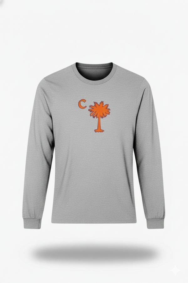 Grey Palmetto Classic Long Sleeve Tee