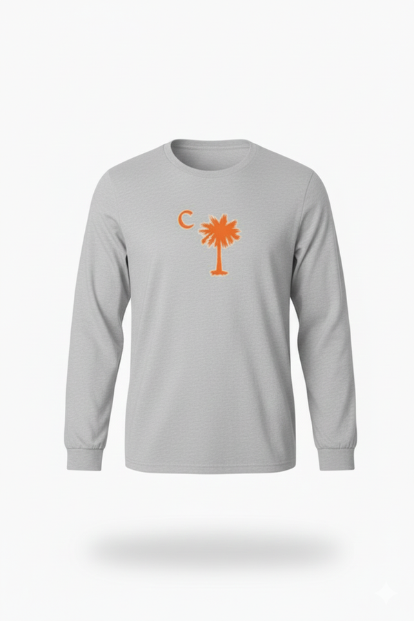 Grey Palmetto Classic Long Sleeve Tee