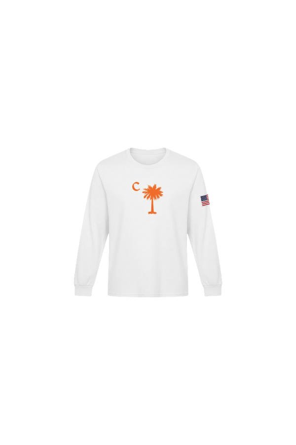 American White Palmetto Long Sleeve Tee