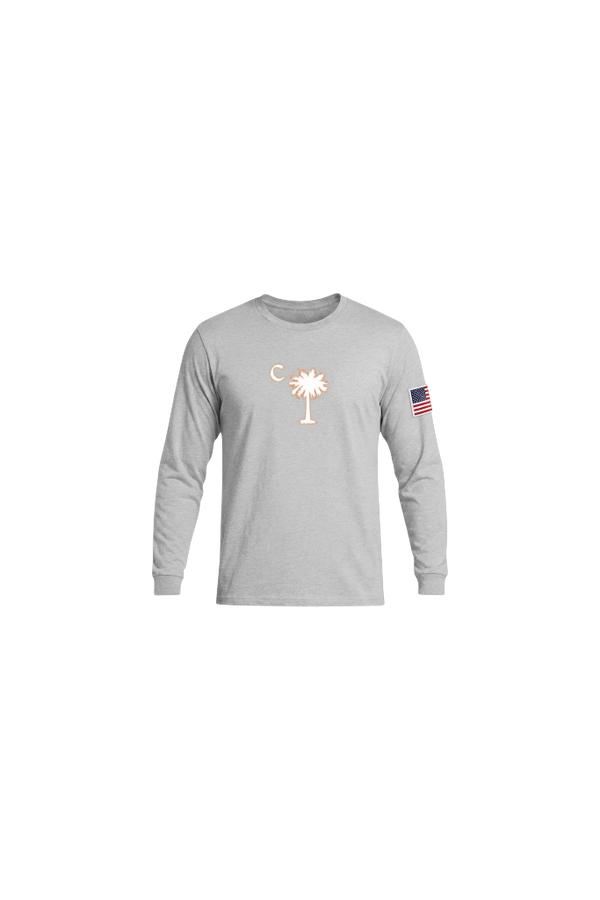American Grey Palmetto Long Sleeve Tee