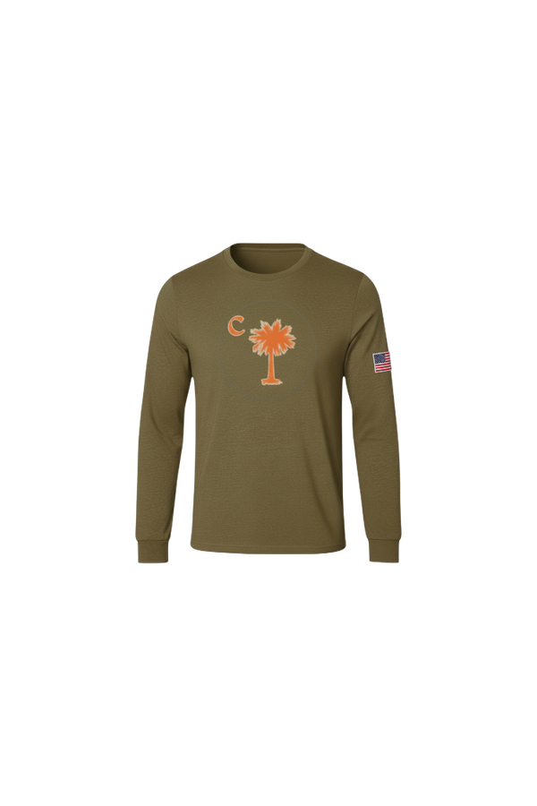 American Olive Palmetto Long Sleeve Tee