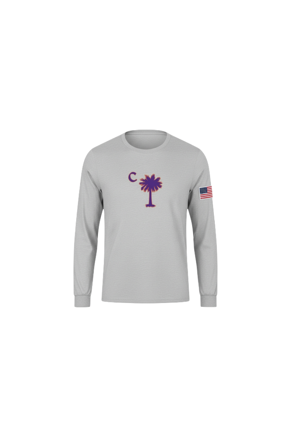 American Grey Palmetto Long Sleeve Tee