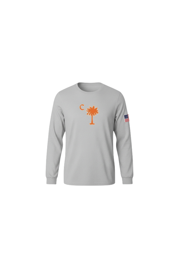 American Grey Palmetto Long Sleeve Tee
