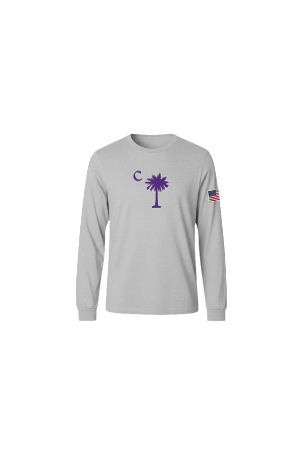 American Grey Palmetto Long Sleeve Tee