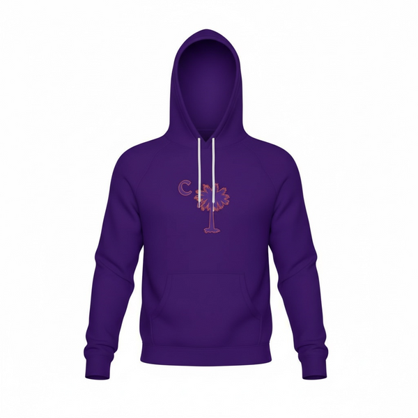 Purple Tiger Palmetto Hoodie
