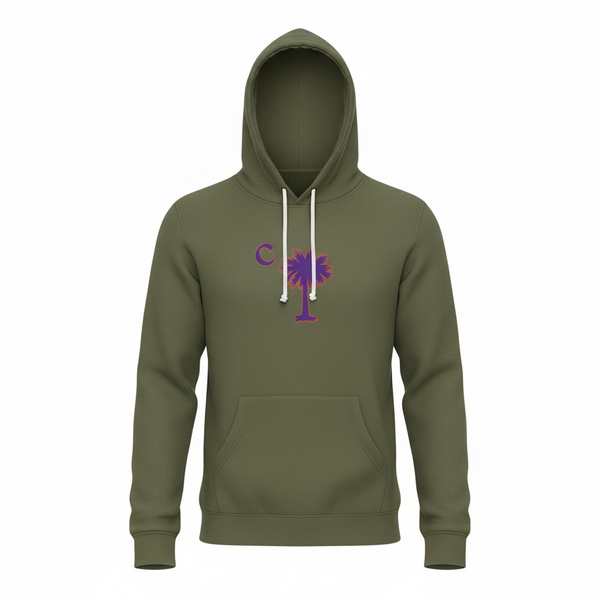 Olive Palmetto Fleece Hoodie