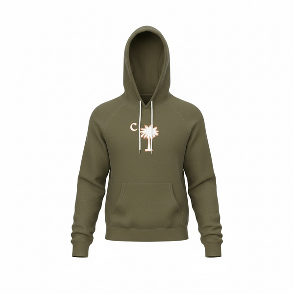 Olive Palmetto Fleece Hoodie