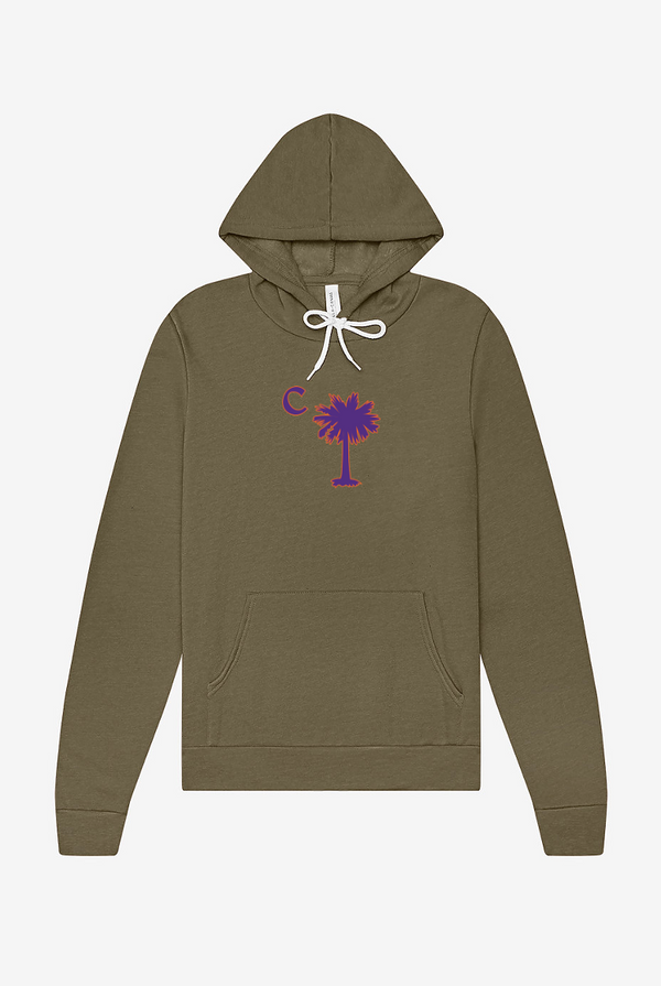 Olive Palmetto Fleece Hoodie
