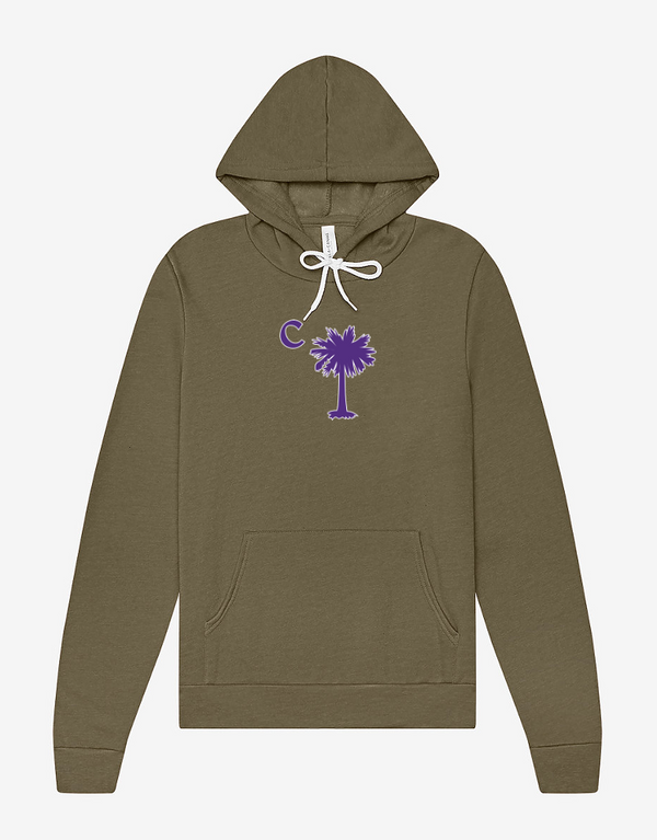 Olive Palmetto Fleece Hoodie