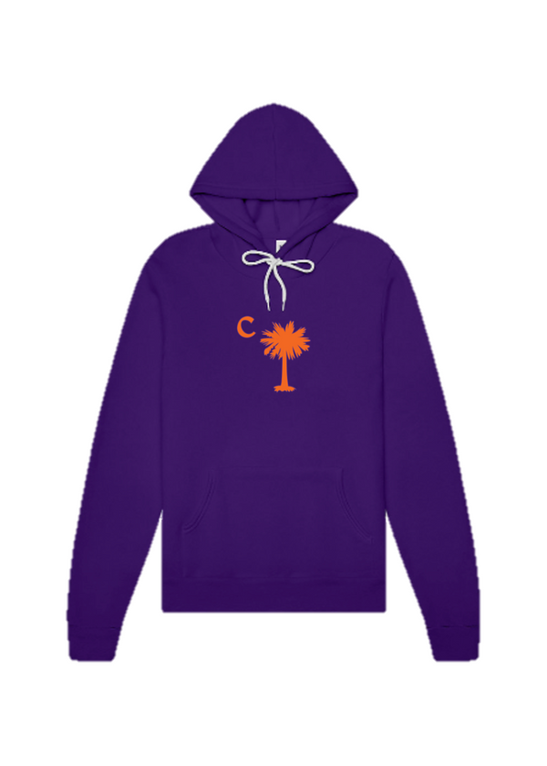 Purple Tiger Palmetto Hoodie
