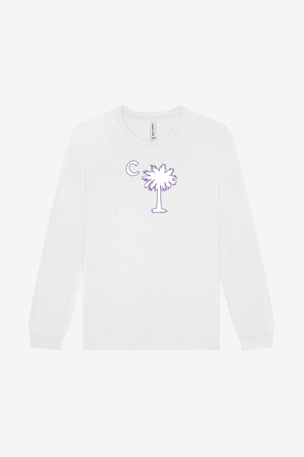 White Palmetto Classic Long Sleeve Tee