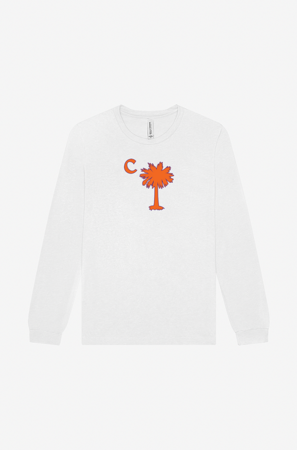 White Palmetto Classic Long Sleeve Tee