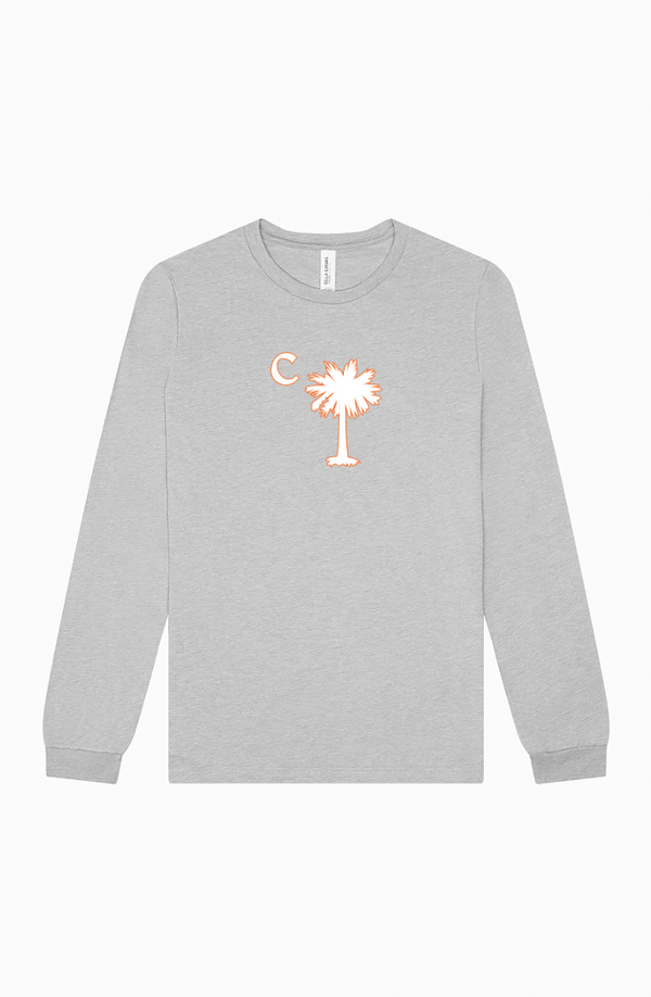 Grey Palmetto Classic Long Sleeve Tee