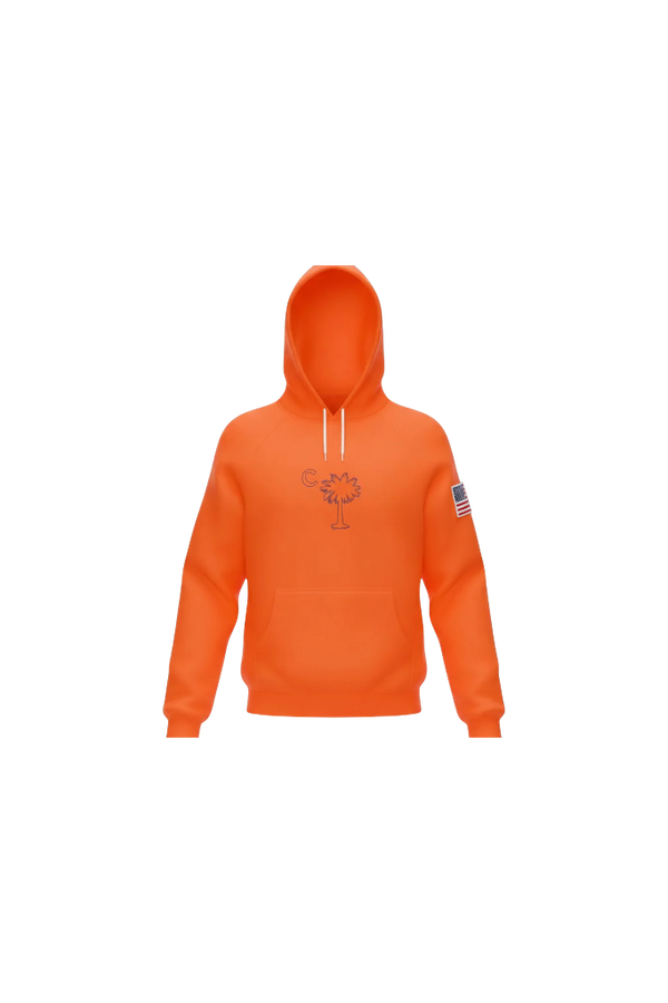 American Orange Palmetto Hoodie
