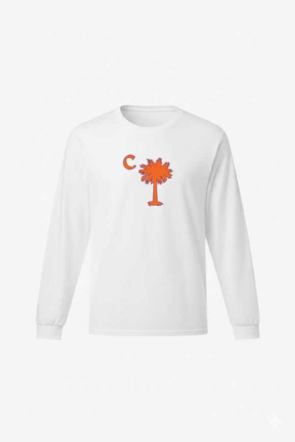 White Palmetto Classic Long Sleeve Tee