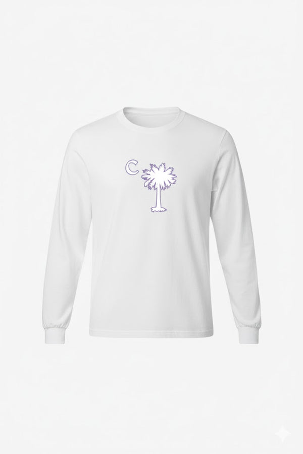 White Palmetto Classic Long Sleeve Tee