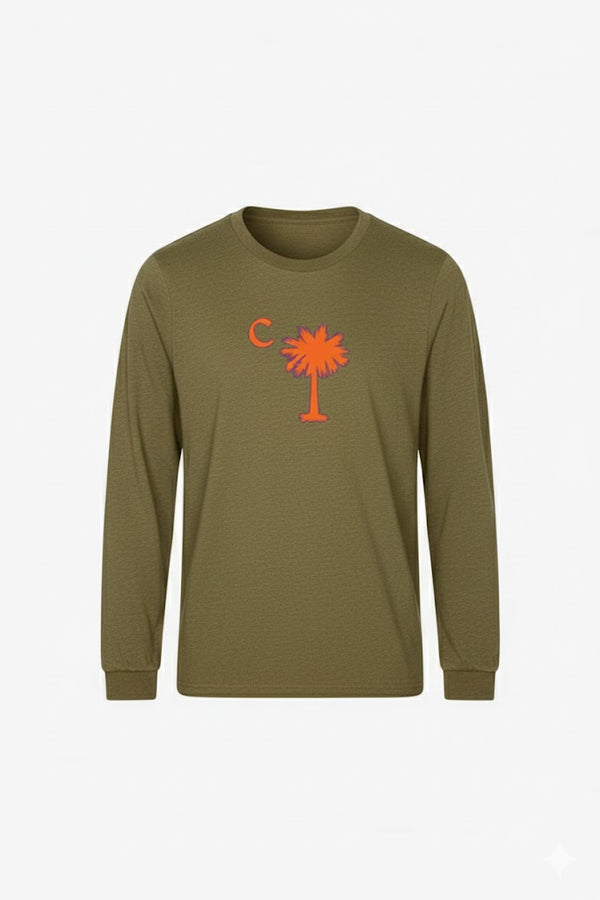 Olive Palmetto Classic Long Sleeve Tee