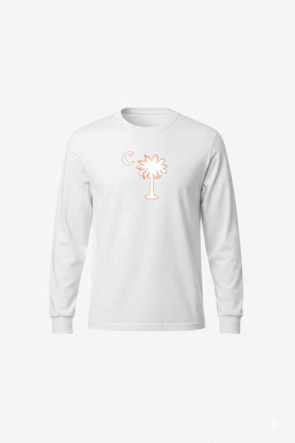White Palmetto Classic Long Sleeve Tee
