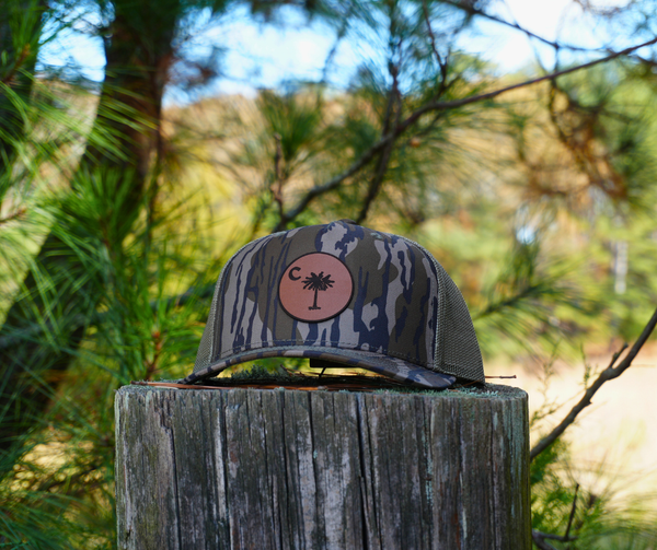 Bottomland Palmetto Leather Patch Hat