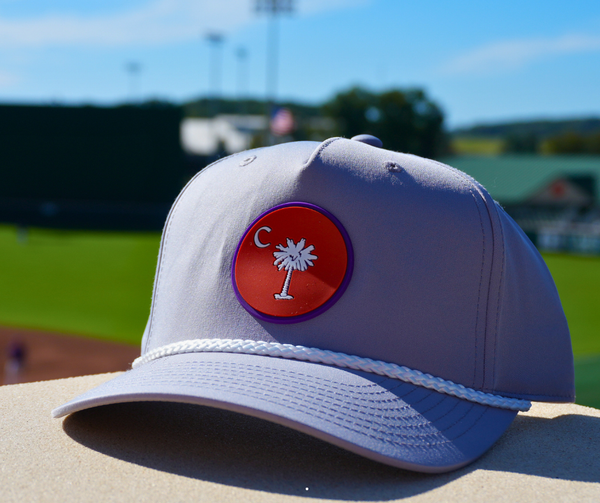 Grey Performance Rope (Purple Trim)