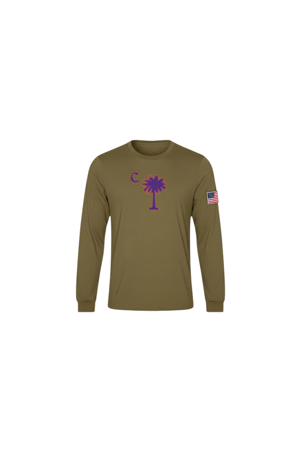 American Olive Palmetto Long Sleeve Tee
