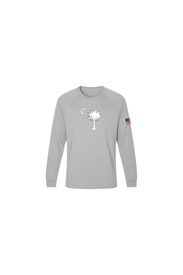 American Grey Palmetto Long Sleeve Tee