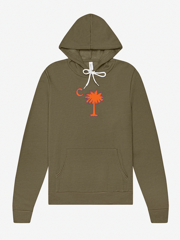 Olive Palmetto Fleece Hoodie