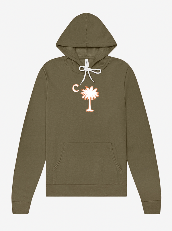 Olive Palmetto Fleece Hoodie