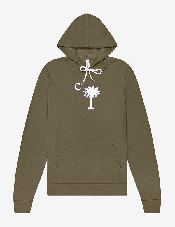 Olive Palmetto Fleece Hoodie