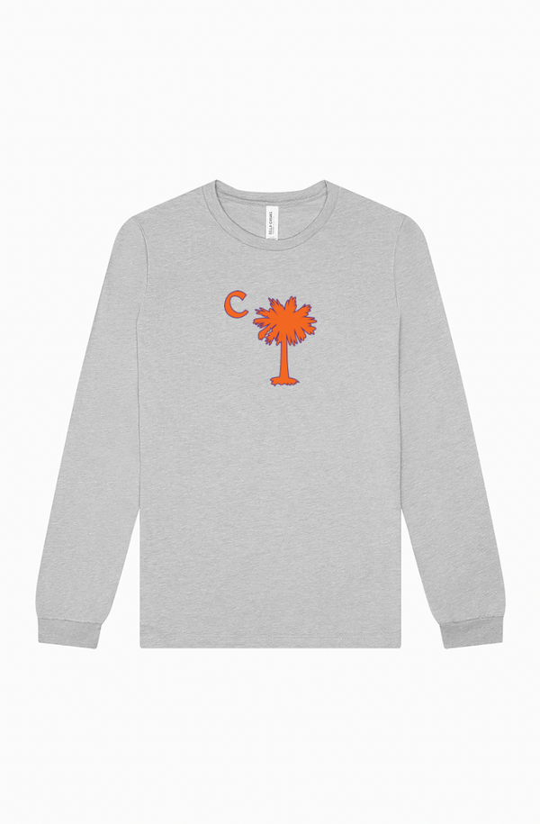 Grey Palmetto Classic Long Sleeve Tee