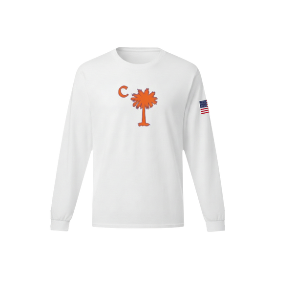 American White Palmetto Long Sleeve Tee