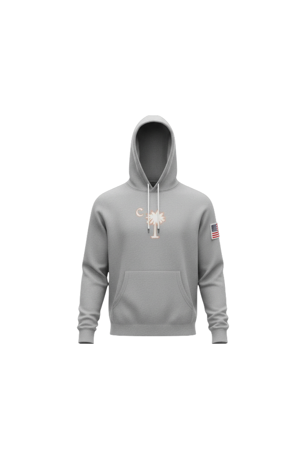 American Grey Palmetto Hoodie