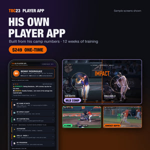 12-Week Build: the TBC23 Player App with MLB comp, K-ZONE and contact depth